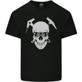 Rock Climbing Skull Mountain Climber Kids T-Shirt Childrens Black