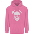 Rock Climbing Skull Mountain Climber Mens 80% Cotton Hoodie Azelea