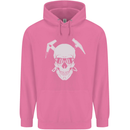 Rock Climbing Skull Mountain Climber Mens 80% Cotton Hoodie Azelea