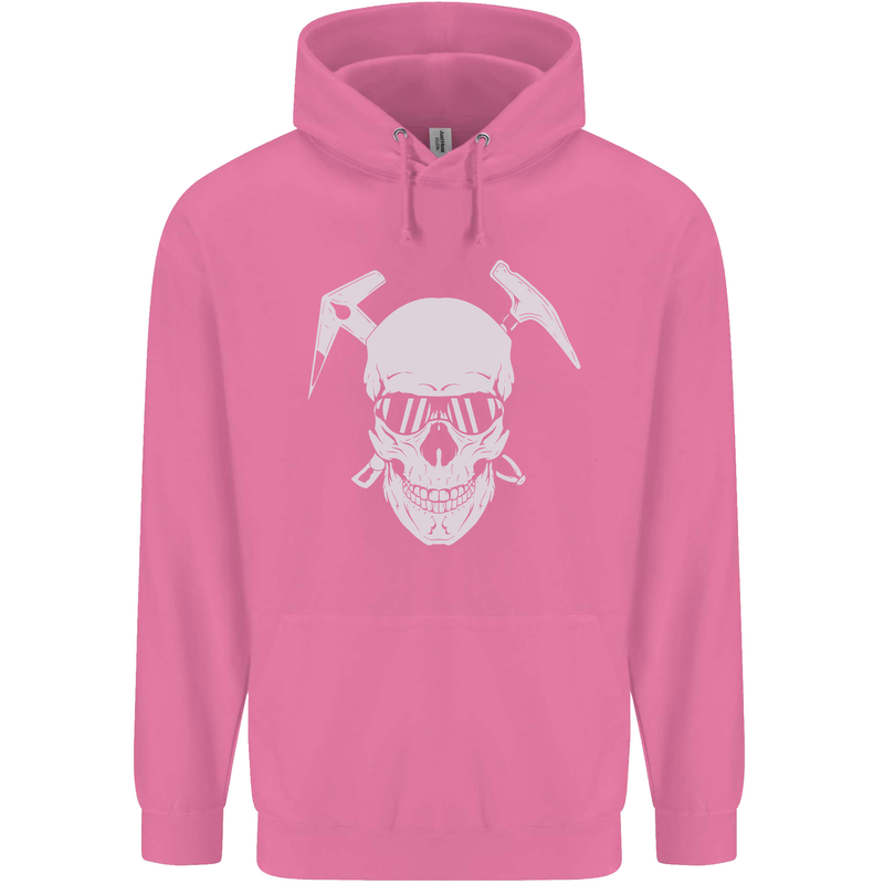 Rock Climbing Skull Mountain Climber Mens 80% Cotton Hoodie Azelea