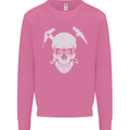 Rock Climbing Skull Mountain Climber Mens Sweatshirt Jumper Azalea