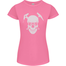Rock Climbing Skull Mountain Climber Womens Petite Cut T-Shirt Azalea