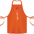 Rock Climbing There's No Limit Climber Cotton Apron 100% Organic Orange