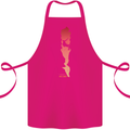 Rock Climbing There's No Limit Climber Cotton Apron 100% Organic Pink
