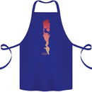 Rock Climbing There's No Limit Climber Cotton Apron 100% Organic Royal Blue