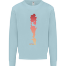 Rock Climbing There's No Limit Climber Kids Sweatshirt Jumper Light Blue