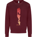 Rock Climbing There's No Limit Climber Kids Sweatshirt Jumper Maroon