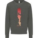 Rock Climbing There's No Limit Climber Kids Sweatshirt Jumper Storm Grey