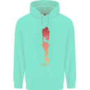 Rock Climbing There's No Limit Climber Mens 80% Cotton Hoodie Peppermint