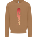 Rock Climbing There's No Limit Climber Mens Sweatshirt Jumper Caramel Latte