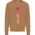 Rock Climbing There's No Limit Climber Mens Sweatshirt Jumper Caramel Latte