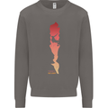 Rock Climbing There's No Limit Climber Mens Sweatshirt Jumper Charcoal