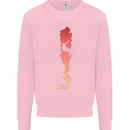 Rock Climbing There's No Limit Climber Mens Sweatshirt Jumper Light Pink