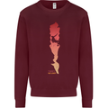 Rock Climbing There's No Limit Climber Mens Sweatshirt Jumper Maroon