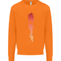 Rock Climbing There's No Limit Climber Mens Sweatshirt Jumper Orange