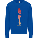 Rock Climbing There's No Limit Climber Mens Sweatshirt Jumper Royal Blue