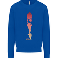 Rock Climbing There's No Limit Climber Mens Sweatshirt Jumper Royal Blue
