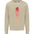 Rock Climbing There's No Limit Climber Mens Sweatshirt Jumper Sand