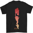 Rock Climbing There's No Limit Climber Mens T-Shirt Cotton Gildan Black