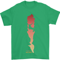 Rock Climbing There's No Limit Climber Mens T-Shirt Cotton Gildan Irish Green