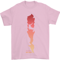 Rock Climbing There's No Limit Climber Mens T-Shirt Cotton Gildan Light Pink