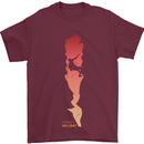 Rock Climbing There's No Limit Climber Mens T-Shirt Cotton Gildan Maroon