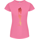 Rock Climbing There's No Limit Climber Womens Petite Cut T-Shirt Azalea