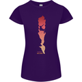 Rock Climbing There's No Limit Climber Womens Petite Cut T-Shirt Purple