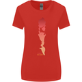 Rock Climbing There's No Limit Climber Womens Wider Cut T-Shirt Red