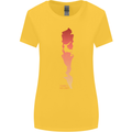 Rock Climbing There's No Limit Climber Womens Wider Cut T-Shirt Yellow