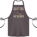 Rock Climbing the Impossible Funny Climber Cotton Apron 100% Organic Dark Grey