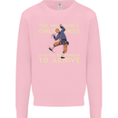Rock Climbing the Impossible Funny Climber Kids Sweatshirt Jumper Light Pink