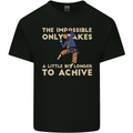 Rock Climbing the Impossible Funny Climber Kids T-Shirt Childrens Black