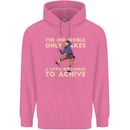 Rock Climbing the Impossible Funny Climber Mens 80% Cotton Hoodie Azelea