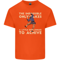 Rock Climbing the Impossible Funny Climber Mens Cotton T-Shirt Tee Top Orange