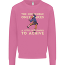 Rock Climbing the Impossible Funny Climber Mens Sweatshirt Jumper Azalea