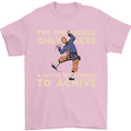 Rock Climbing the Impossible Funny Climber Mens T-Shirt Cotton Gildan Light Pink