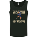 Rock Climbing the Impossible Funny Climber Mens Vest Tank Top Black