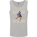 Rock Climbing the Impossible Funny Climber Mens Vest Tank Top Sports Grey