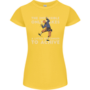 Rock Climbing the Impossible Funny Climber Womens Petite Cut T-Shirt Yellow