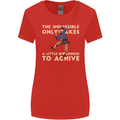 Rock Climbing the Impossible Funny Climber Womens Wider Cut T-Shirt Red