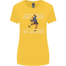 Rock Climbing the Impossible Funny Climber Womens Wider Cut T-Shirt Yellow