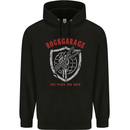 Rock Garage the Place for Rock Guitar Mens Hoodie Black