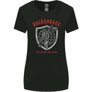 Rock Garage the Place for Rock Guitar Womens Wider Cut T-Shirt Black