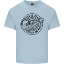Rock Is Dead Funny Music Rock n Roll Guitar Mens Cotton T-Shirt Tee Top Light Blue