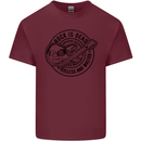 Rock Is Dead Funny Music Rock n Roll Guitar Mens Cotton T-Shirt Tee Top Maroon