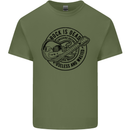 Rock Is Dead Funny Music Rock n Roll Guitar Mens Cotton T-Shirt Tee Top Military Green