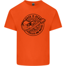 Rock Is Dead Funny Music Rock n Roll Guitar Mens Cotton T-Shirt Tee Top Orange