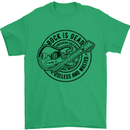 Rock Is Dead Funny Music Rock n Roll Guitar Mens T-Shirt Cotton Gildan Irish Green