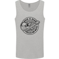 Rock Is Dead Funny Music Rock n Roll Guitar Mens Vest Tank Top Sports Grey